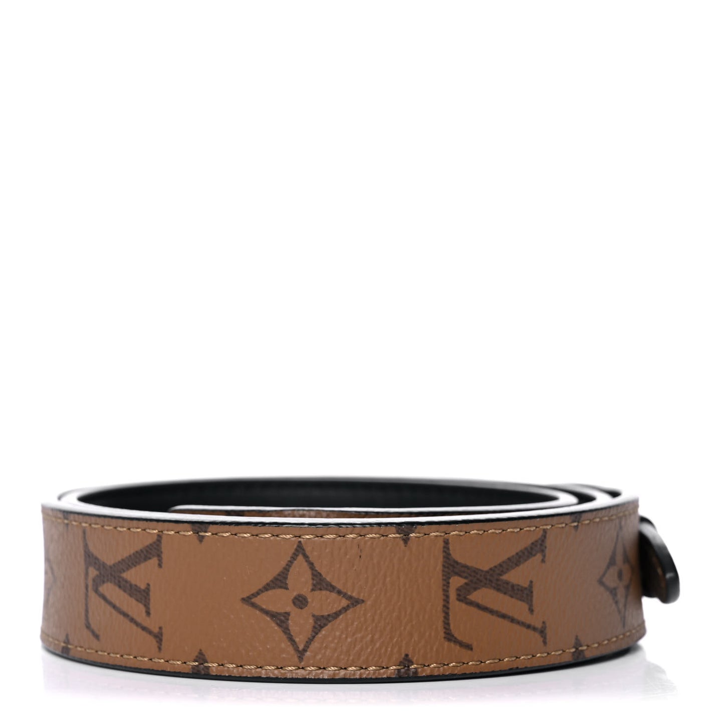 Reverse Monogram Bandouliere Shoulder Strap XL Black