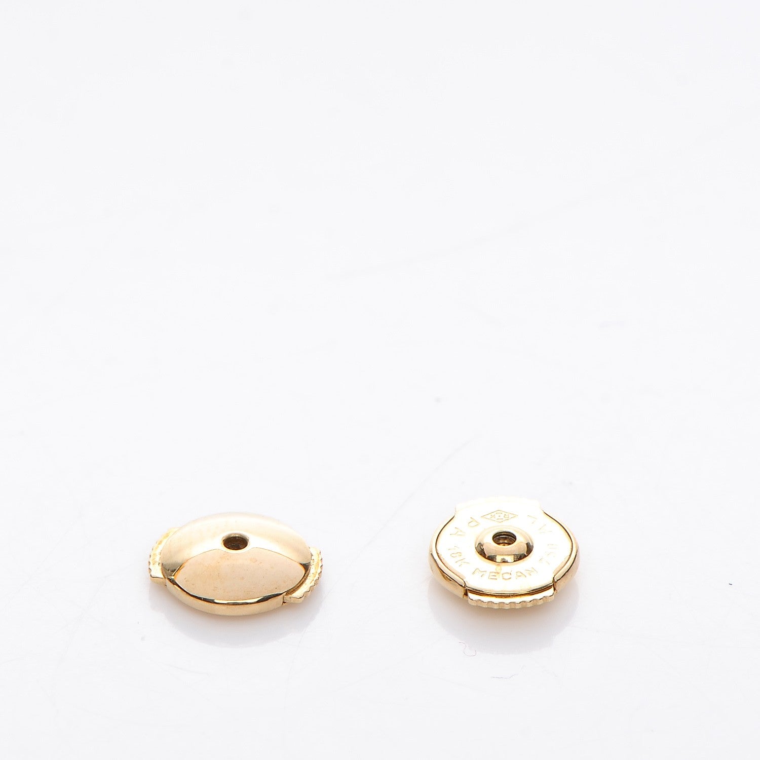 Van Cleef & Arpels 18K Yellow Gold Mother of Pearl Sweet Alhambra Butterfly Earrings 6 of 7