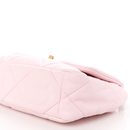 Chanel Lambskin Quilted Medium Chanel 19 Flap Light Pink 10 of 10