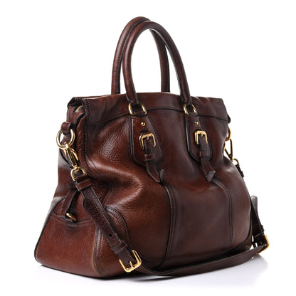Prada Cervo Antik Tote Bruciato 3 of 10