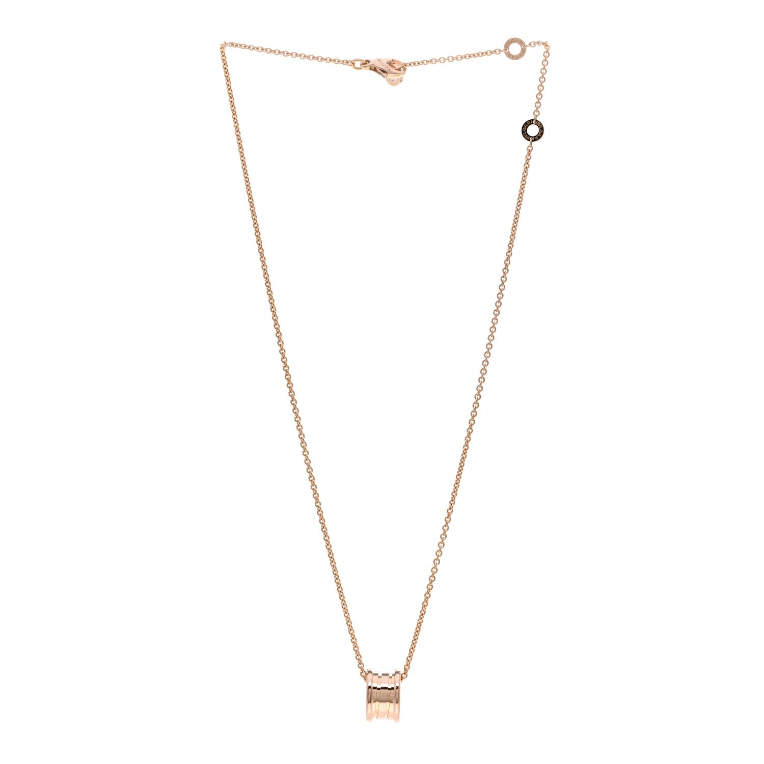 Bulgari 18K Rose Gold B.Zero1 Pendant Necklace 3 of 6