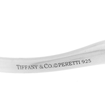 Tiffany Sterling Silver Medium Elsa Peretti Open Heart Hoop Earrings 4 of 4