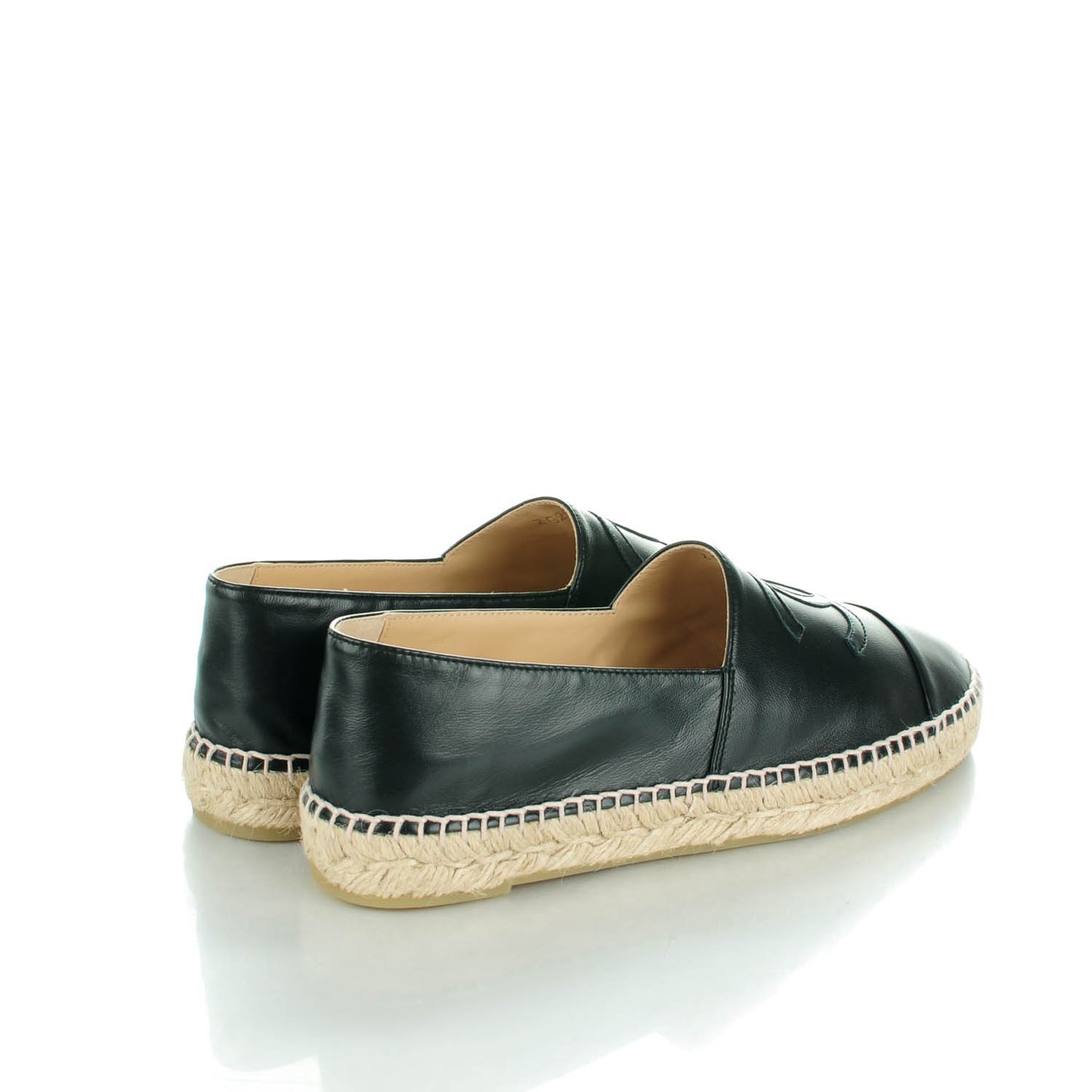 Lambskin CC Espadrilles 40 Black