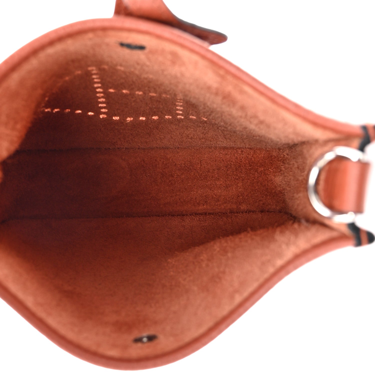 Hermes Taurillon Clemence Maxi Quadrille Evelyne TPM Cuivre Capucine Parme Rouge Duchess 5 of 13