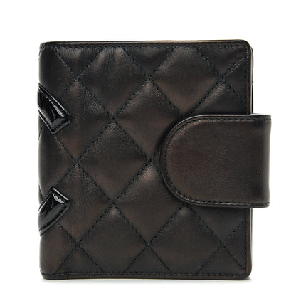 Chanel Calfskin Quilted Cambon Bi-Fold Wallet Black 1 of 8