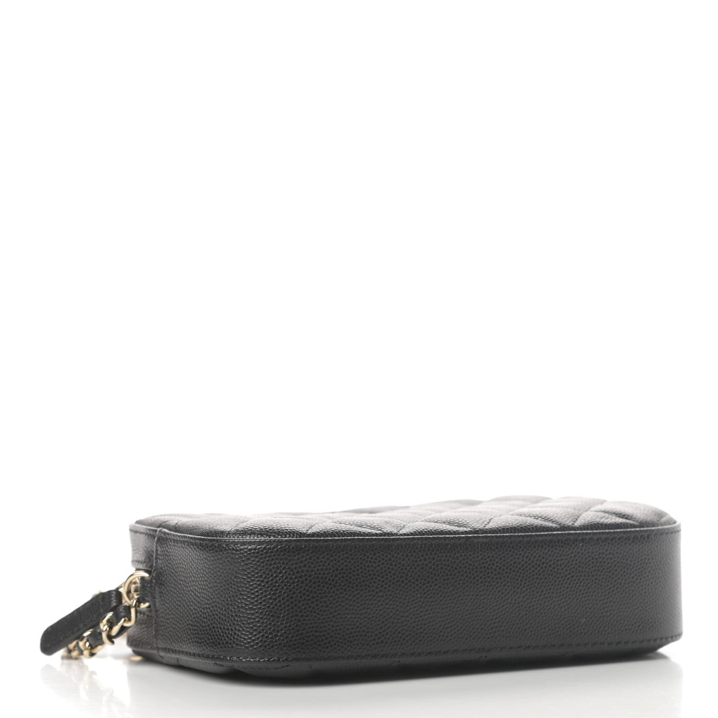 Caviar Quilted Vanity With Chain Black