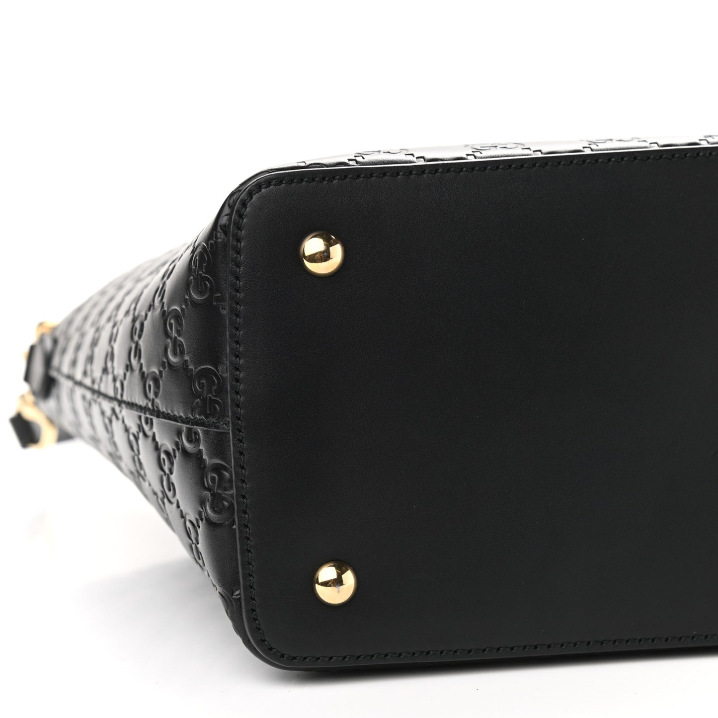 Guccissima Linea A Foldover Tote Black
