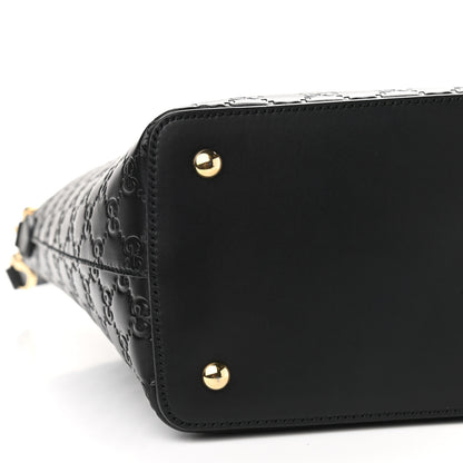 Gucci Guccissima Linea A Foldover Tote Black 9 of 10