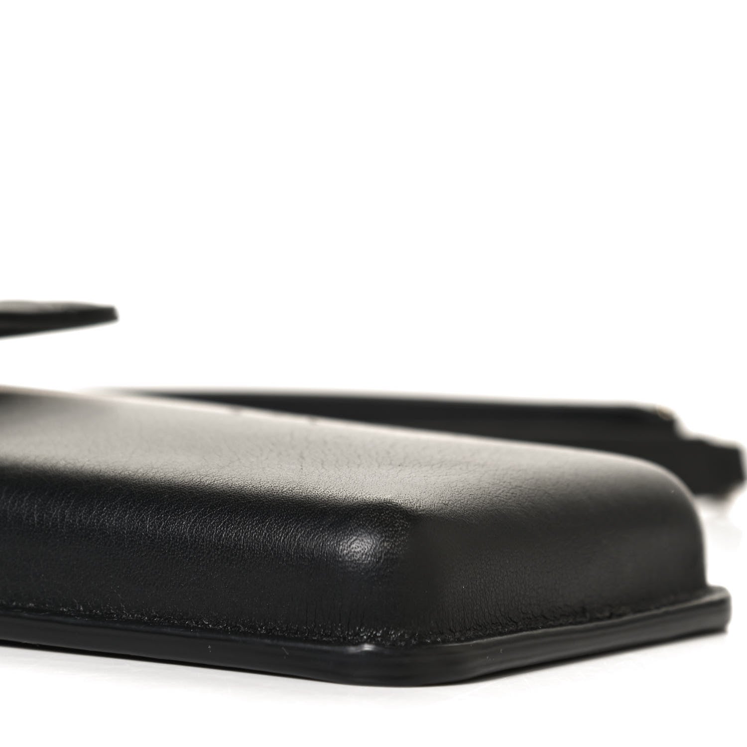 Chanel Calfskin Quilted CC Phone Holder Black 10 of 11