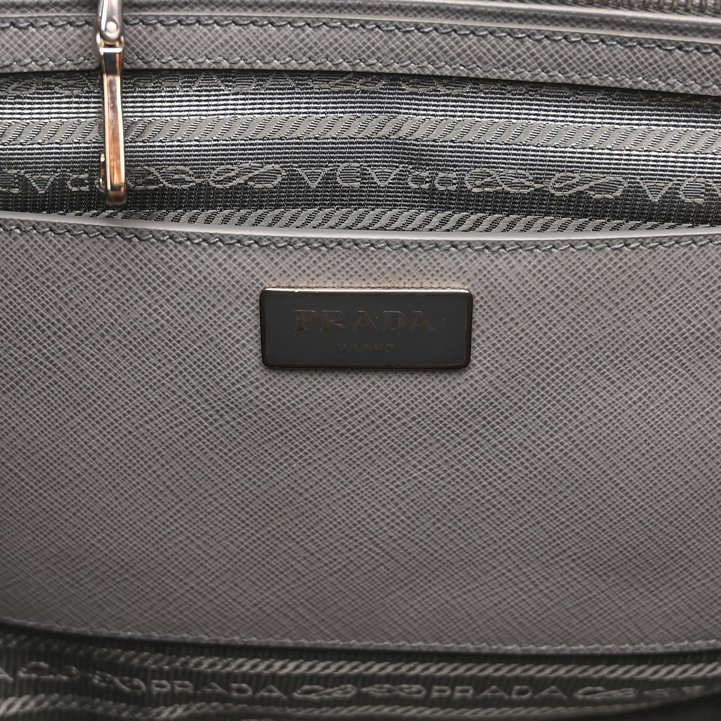 Saffiano Lux Large Galleria Double Zip Tote Marmo
