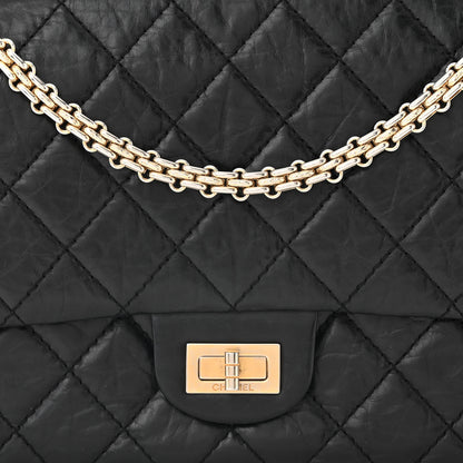 Chanel Aged Calfskin Quilted 50th Anniversary 2.55 Reissue 226 Flap Black 8 of 12