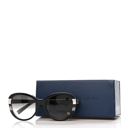 Louis Vuitton Acetate Petit Soupcon Cat Eye Sunglasses Z0489E Black 7 of 7