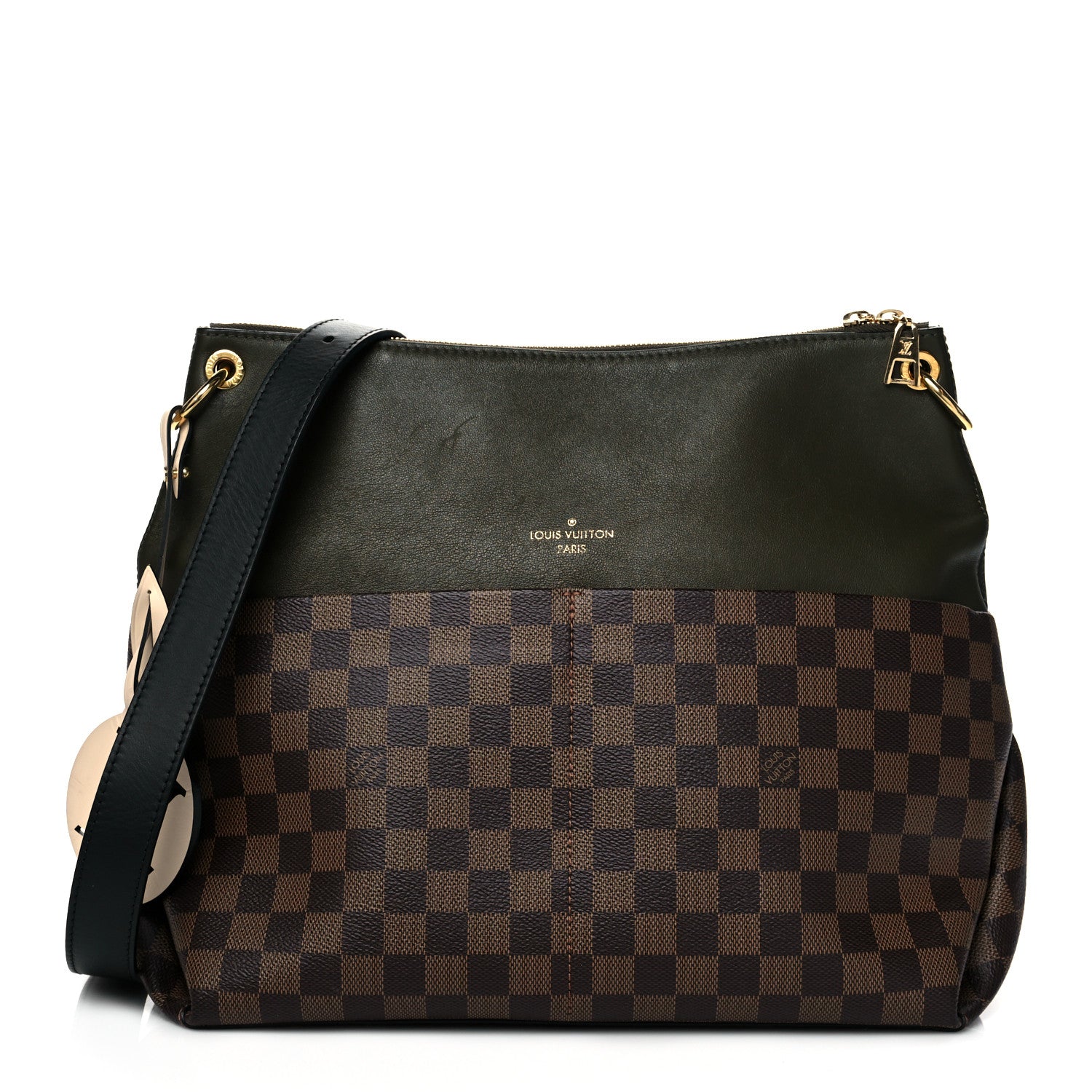 Louis Vuitton Damier Ebene Calfskin Maida Khaki 1 of 9