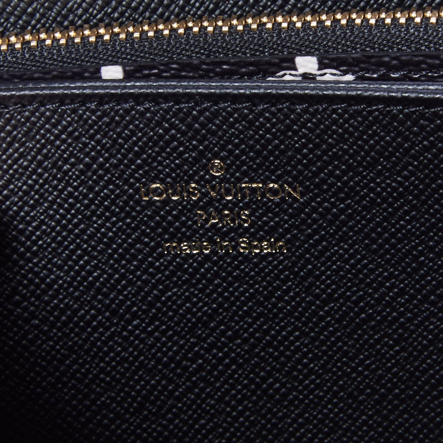Louis Vuitton Monogram Giant Crafty Zippy Wallet Creme Rouge Black 9 of 10