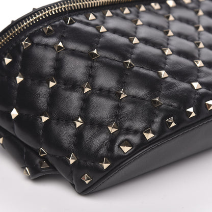 Valentino Garavani Lambskin Rockstud Spike Belt Bag 75 Black 7 of 10