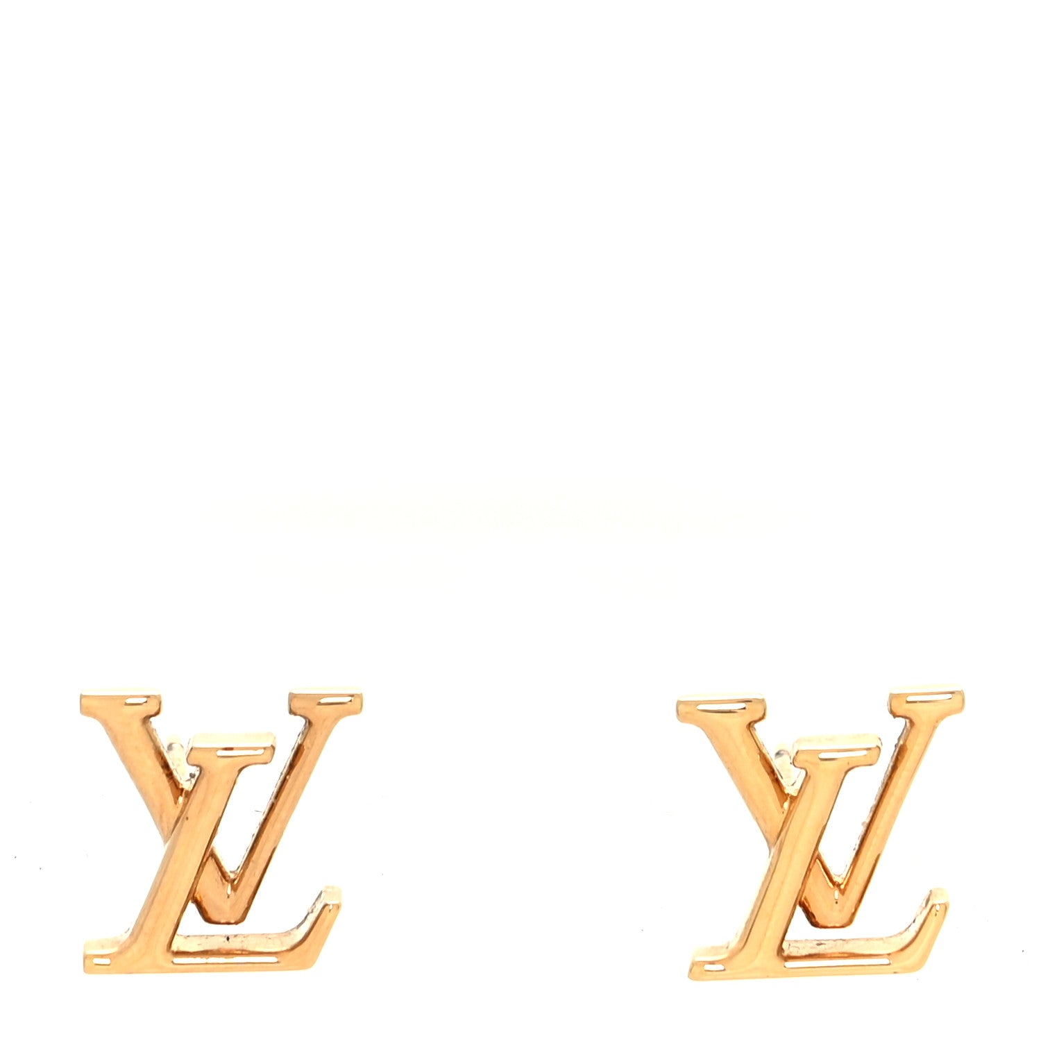 Louis Vuitton Metal LV Iconic Earrings Gold 1 of 5