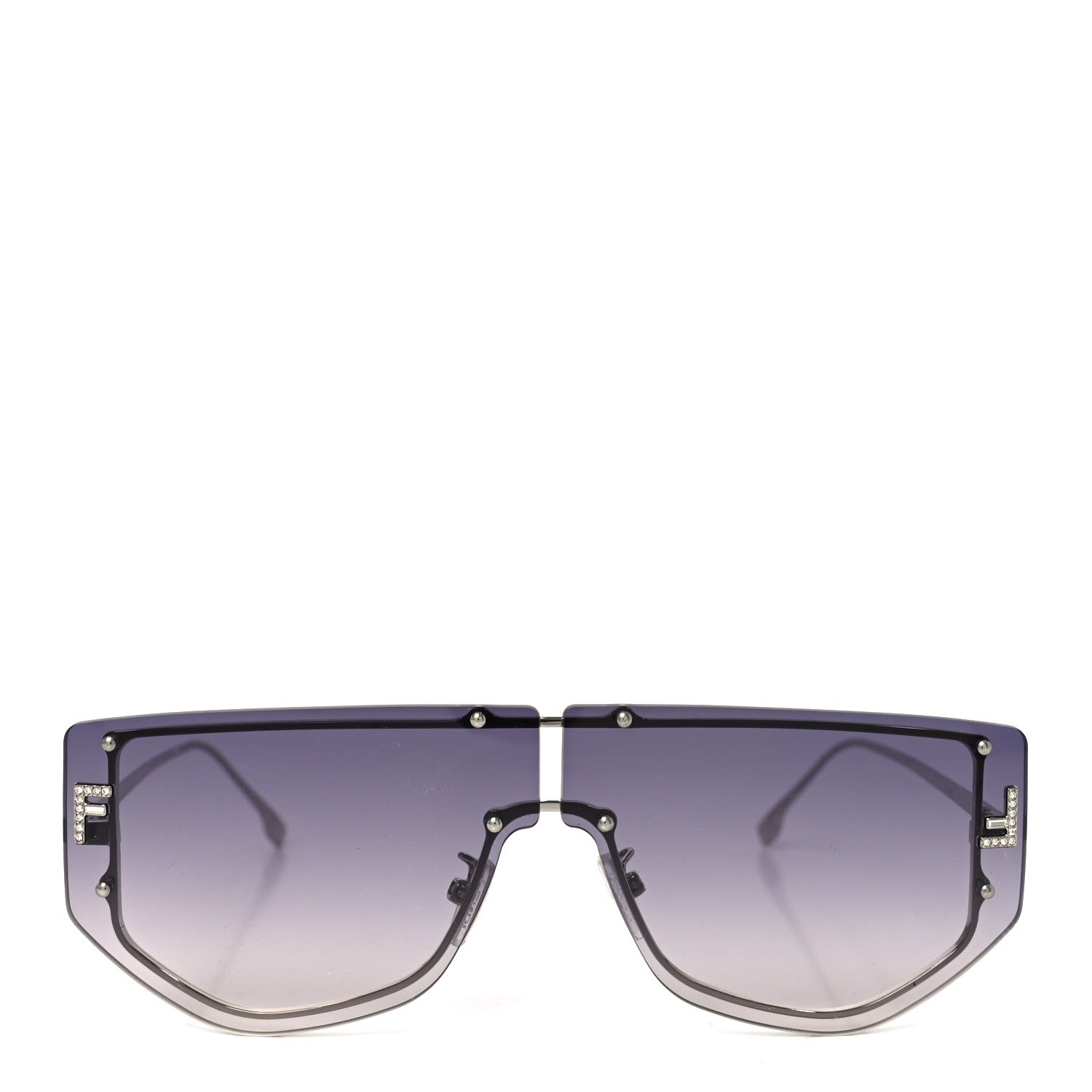 Fendi Metal Fendi First Sunglasses FE 40096/U Black 2 of 7