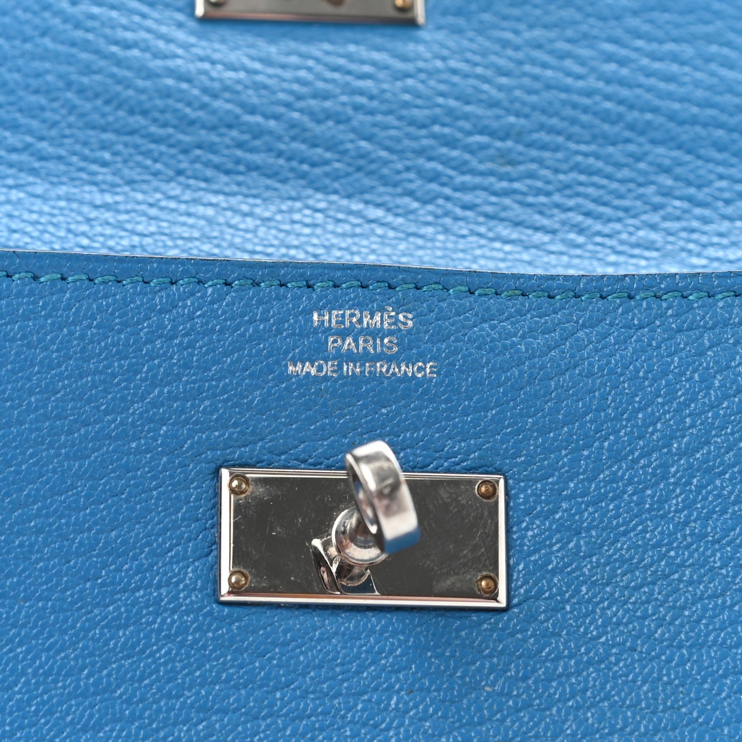 Chevre Mysore Kelly Longue Wallet Bleu Zanzibar