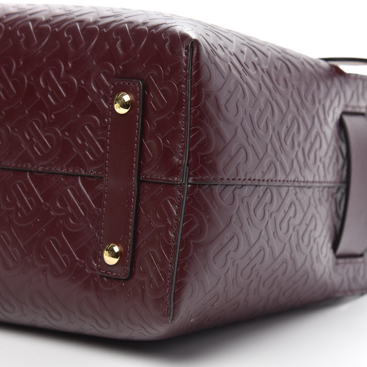Calfskin Embossed Monogram Small Belt Bag Oxblood