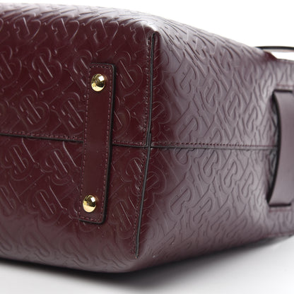 Burberry Calfskin Embossed Monogram Small Belt Bag Oxblood 10 of 13