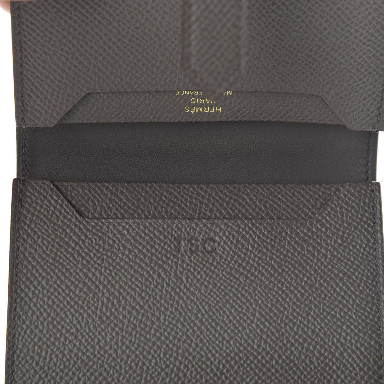 Hermes Epsom Bearn Card Holder Wallet Etain 6 of 8