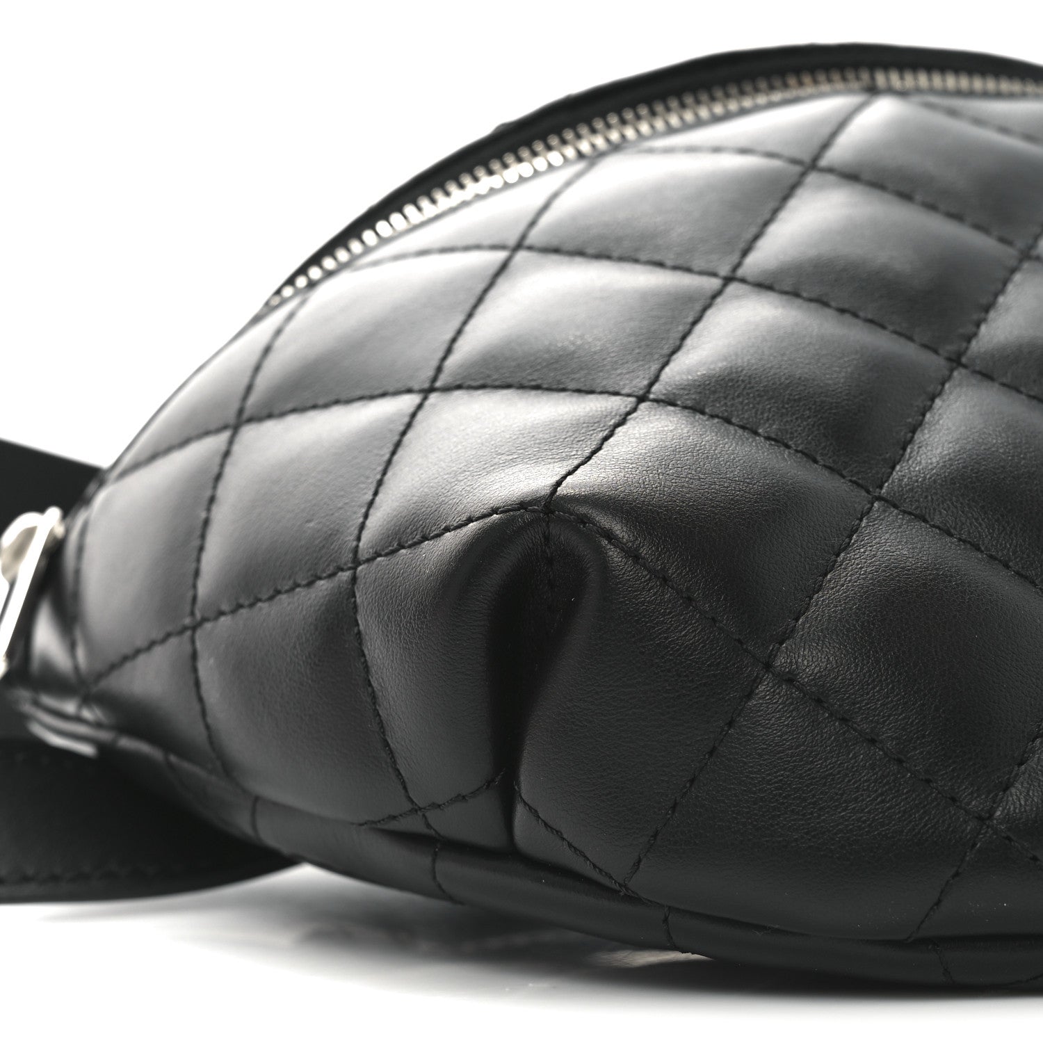 Chanel Calfskin Quilted Waist Belt Bag Black 8 of 9