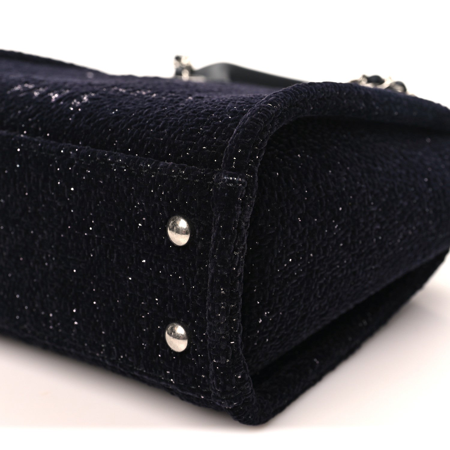 Chanel Lurex Canvas Mini Deauville Tote Black 10 of 10