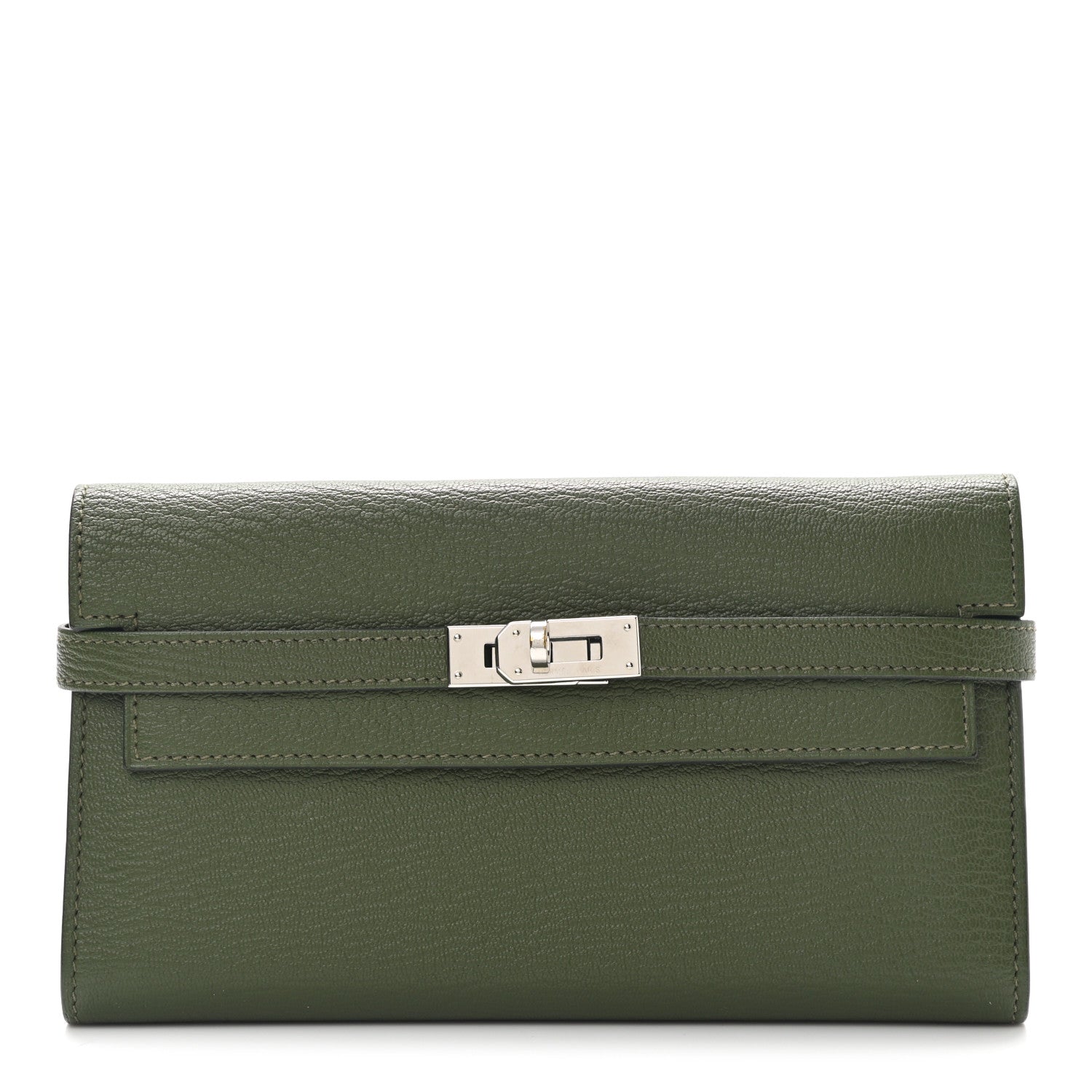 Hermes Chevre Mysore Kelly Longue Wallet Canopee 1 of 9