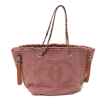 Chanel Canvas Small Double Face Shopping Tote Pink 1 of 10