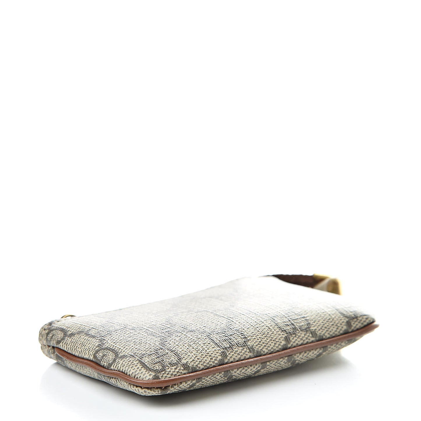 GG Supreme Monogram Key Case Brown