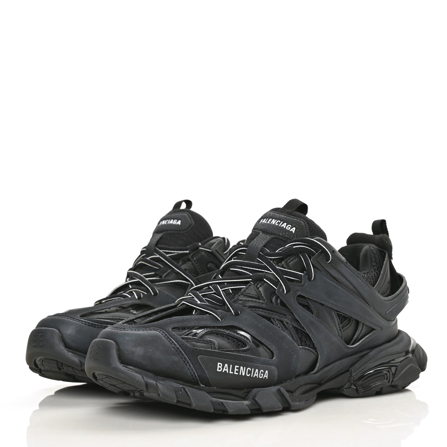 Balenciaga Mesh Nylon Mens Track Sneakers 44 Black 3 of 7