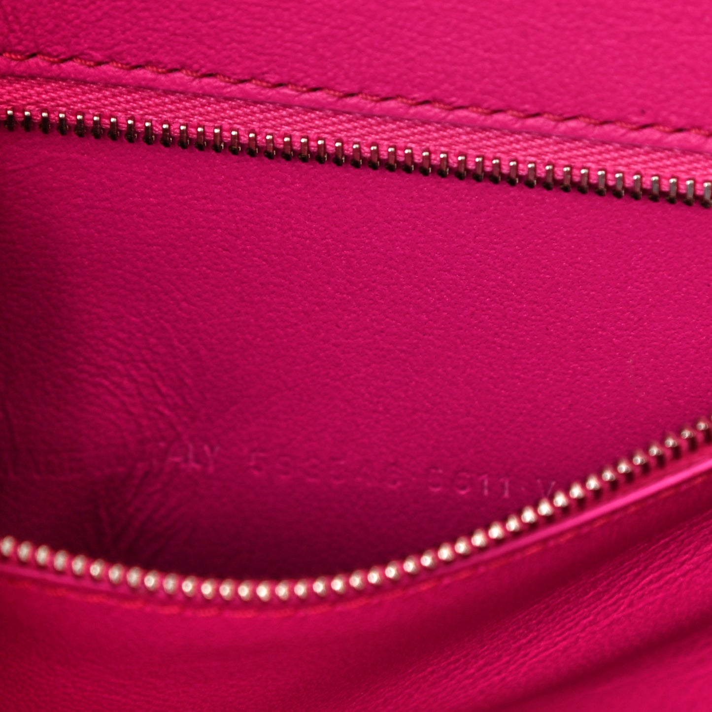 Shiny Box Calfskin Small Hourglass Top Handle Bag Acid Fuchsia