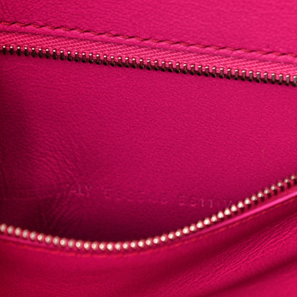Balenciaga Shiny Box Calfskin Small Hourglass Top Handle Bag Acid Fuchsia 7 of 10