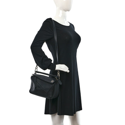 Loewe Calfskin Small Puzzle Bag Black 2 of 8