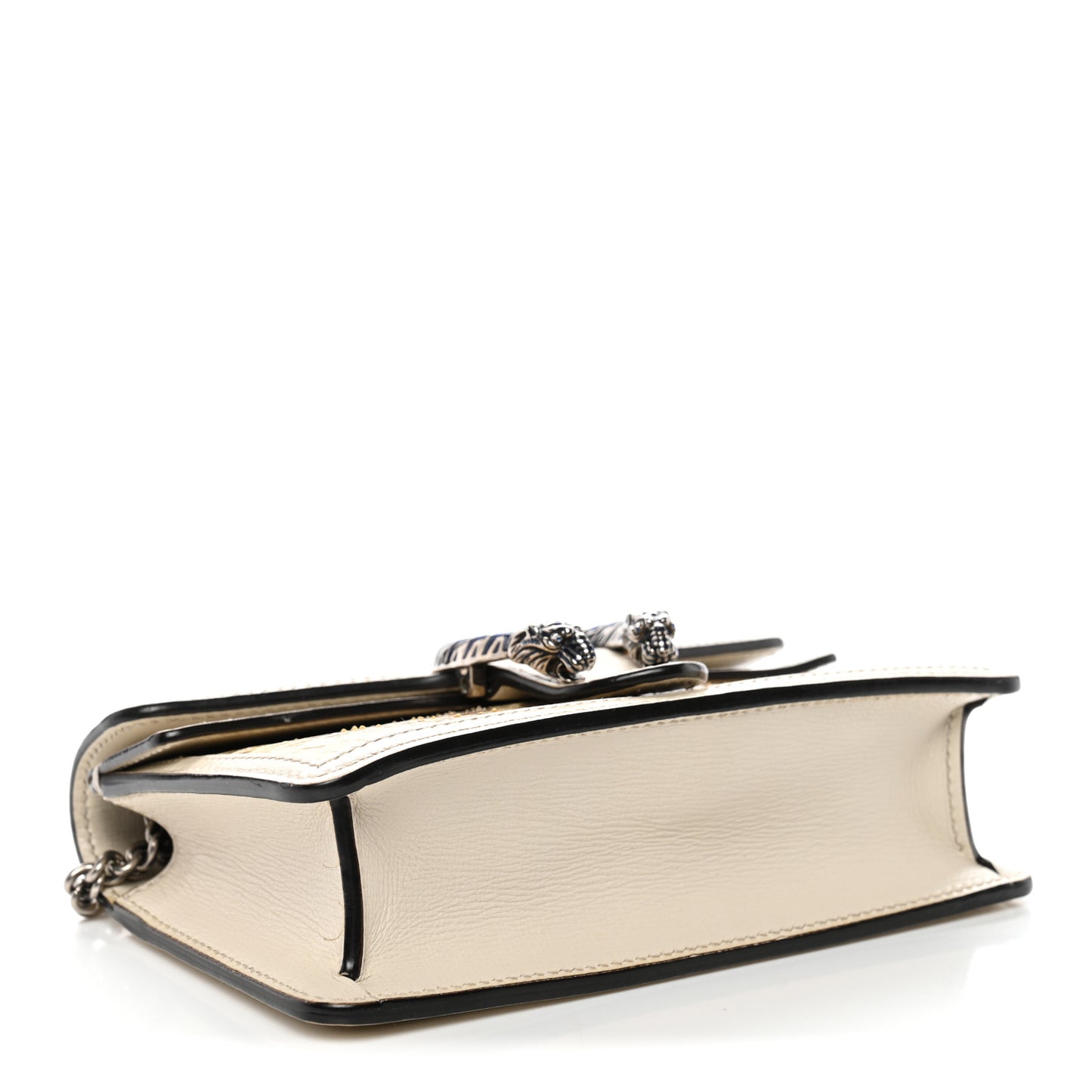 Snakeskin Azalea Calfskin Enamel Super Mini Dionysus Shoulder Bag New Rock White Electric Blue