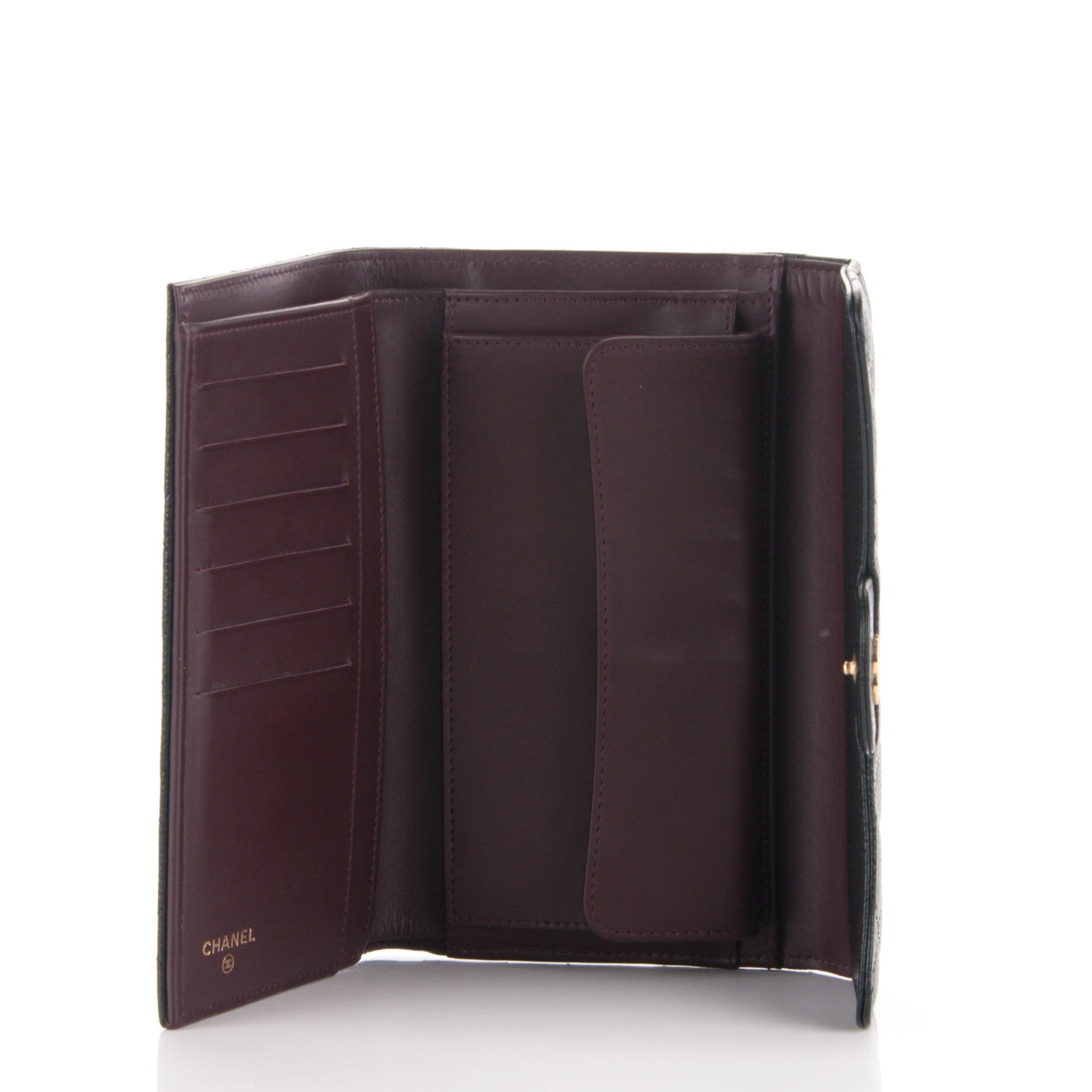 Chanel Caviar Quilted Large Flap Wallet Black 5 of 8