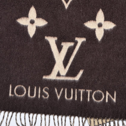 Louis Vuitton Cashmere Monogram Reykjavik Scarf Brown 4 of 6