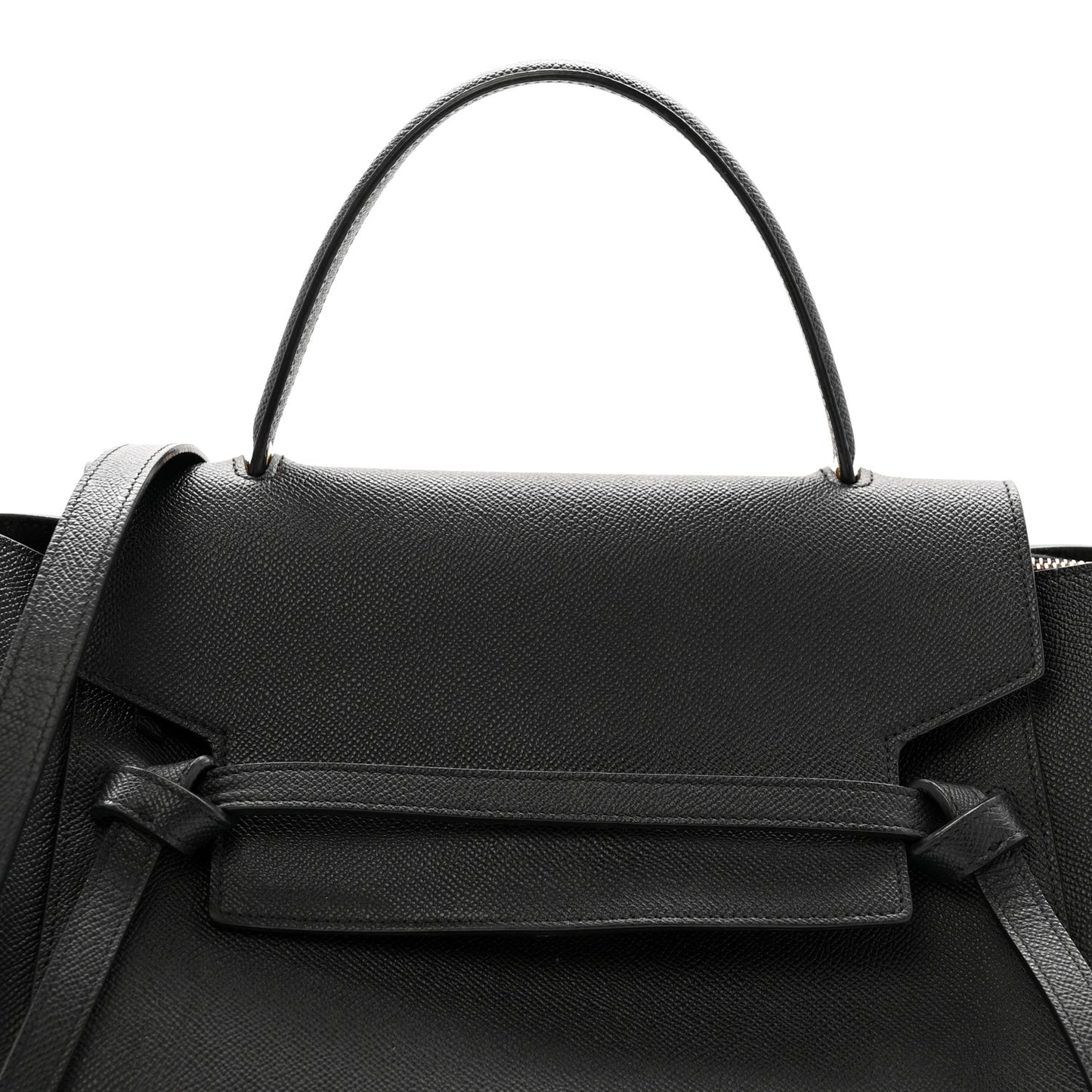 Grained Calfskin Mini Belt Bag Black
