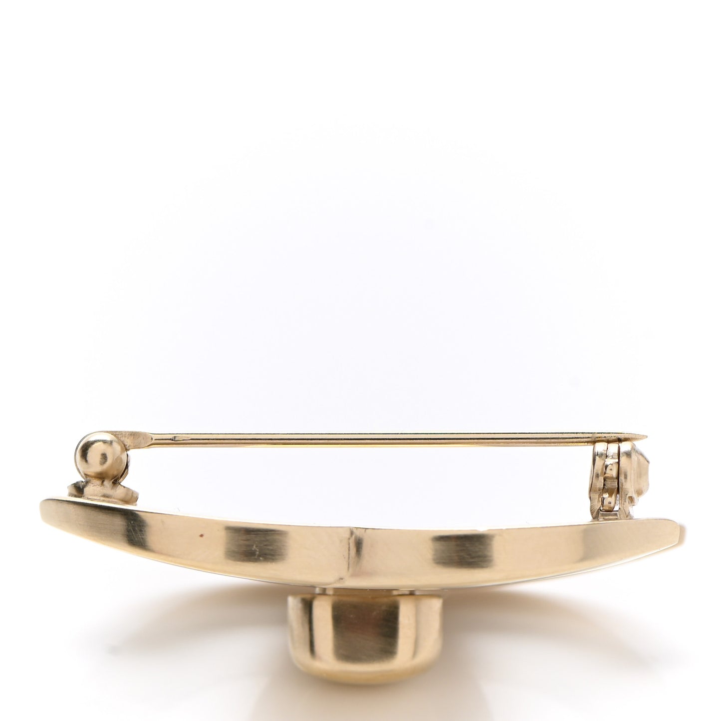 CC Turnlock Brooch Gold
