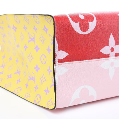 Louis Vuitton Monogram Giant Onthego GM Rouge Rose 9 of 10