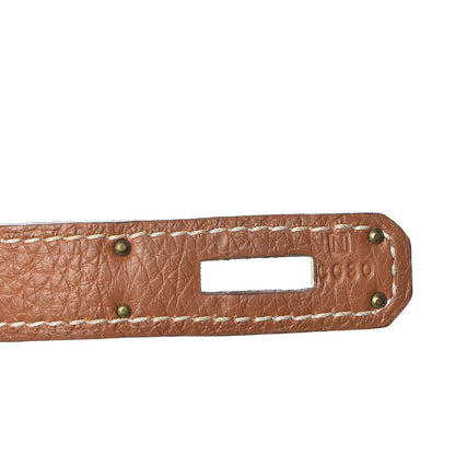 Hermes Taurillon Clemence Birkin 35 Gold 12 of 32