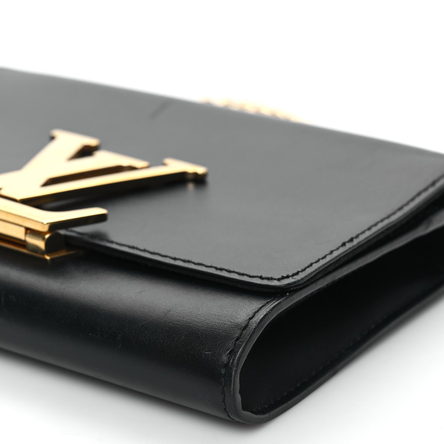 Calfskin Chain Louise MM Black