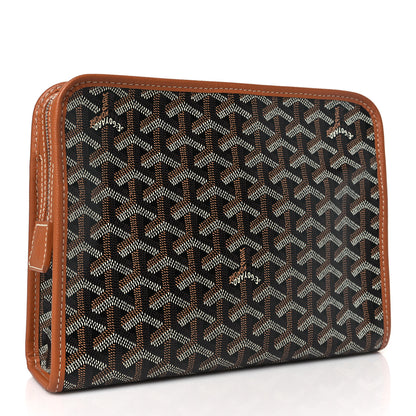 Goyard Goyardine Jouvence MM Toiletry Pouch Black Gold 3 of 8