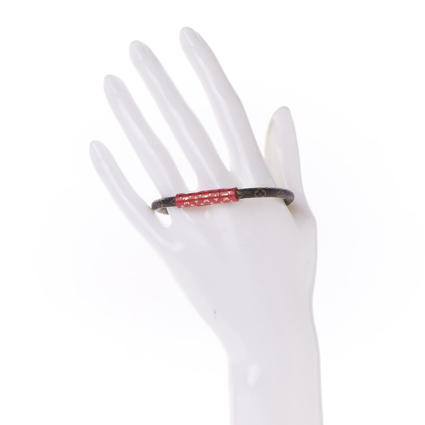 Monogram Confidential Bracelet 19 Red