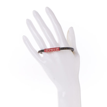 Louis Vuitton Monogram Confidential Bracelet 19 Red 2 of 6
