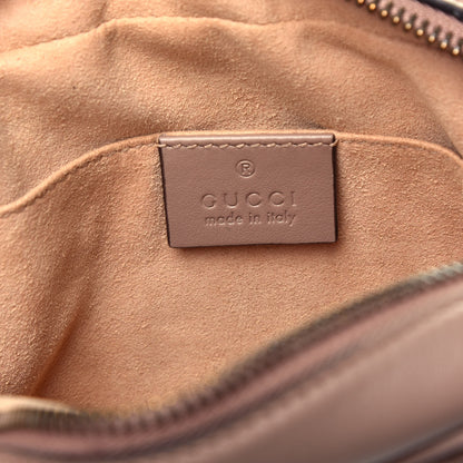 Gucci Calfskin Matelasse Mini GG Marmont Chain Shoulder Bag Porcelain Rose 6 of 9