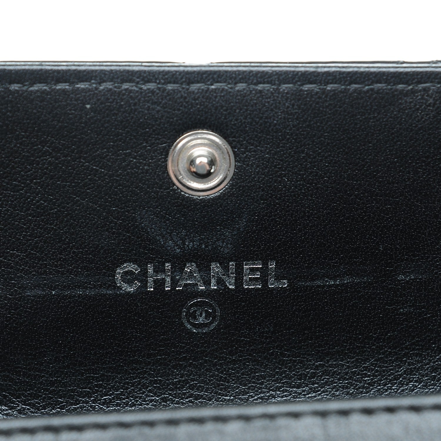 Chanel Patent Quilted Flap Card Holder Black 6 of 8