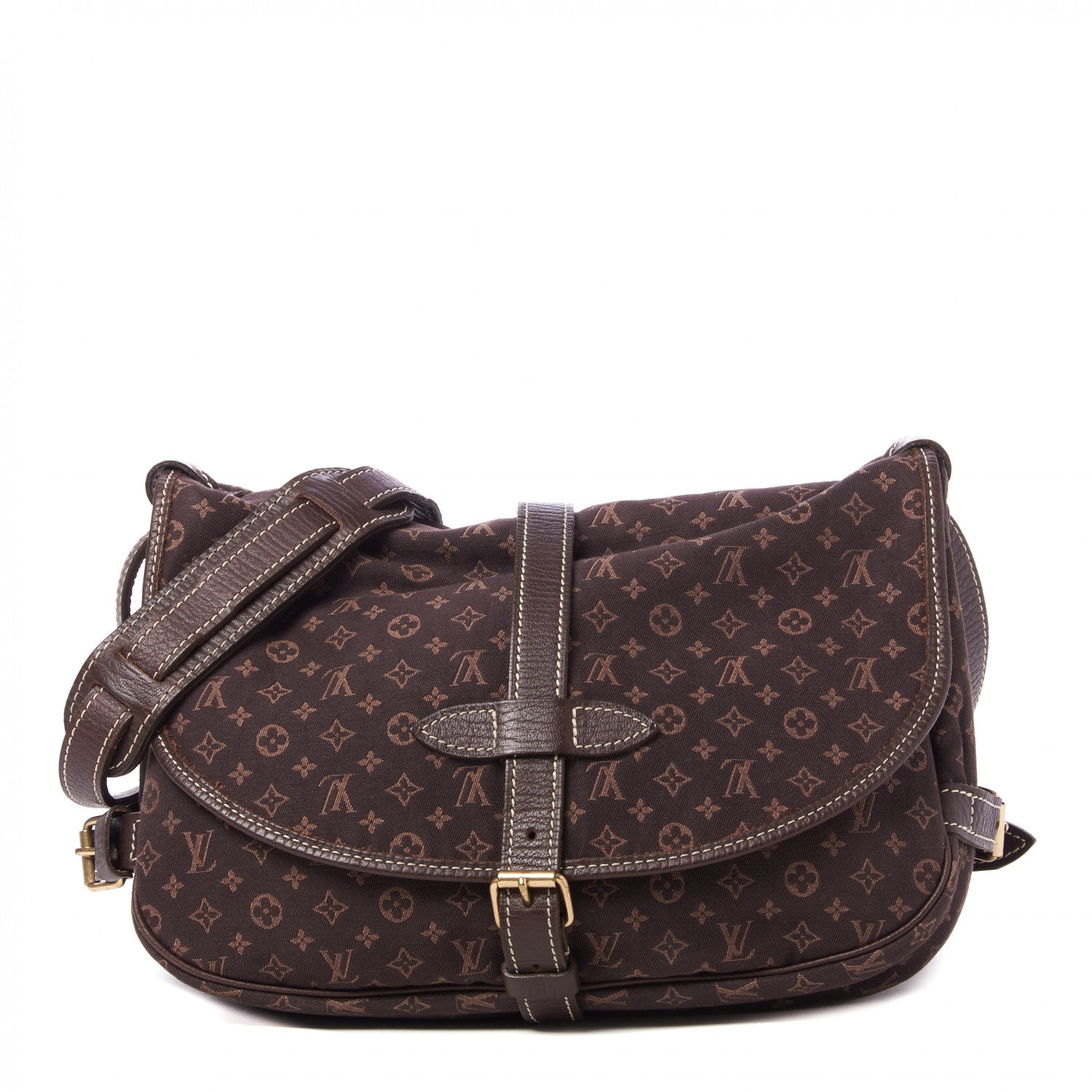 Louis Vuitton Monogram Mini Lin Saumur Ebene 1 of 8