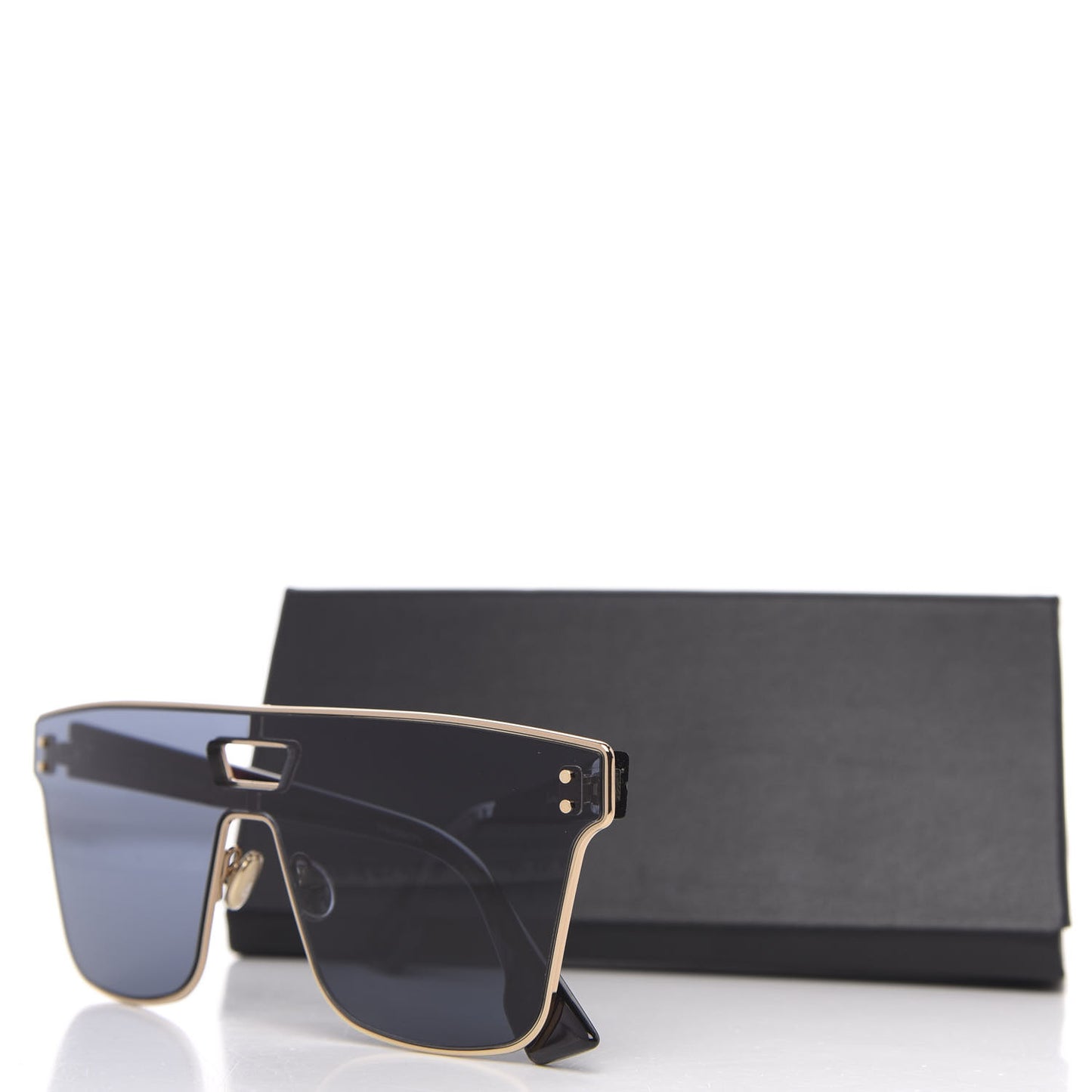 Diorizon1 Mirrored Sunglasses Gold