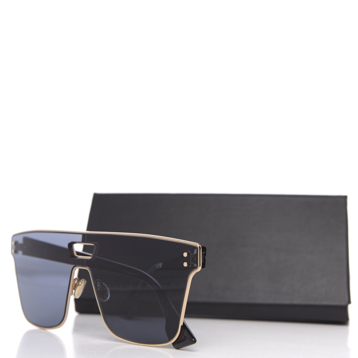 Christian Dior Diorizon1 Mirrored Sunglasses Gold 9 of 9